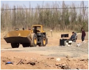 Wireless remote control was installed successfully in a mine of Linhe city